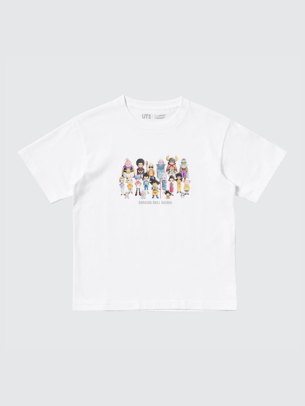 Dragon Ball Uniqlo shirts 08 - Dragon Ball Daima characters white T-shirt for kids